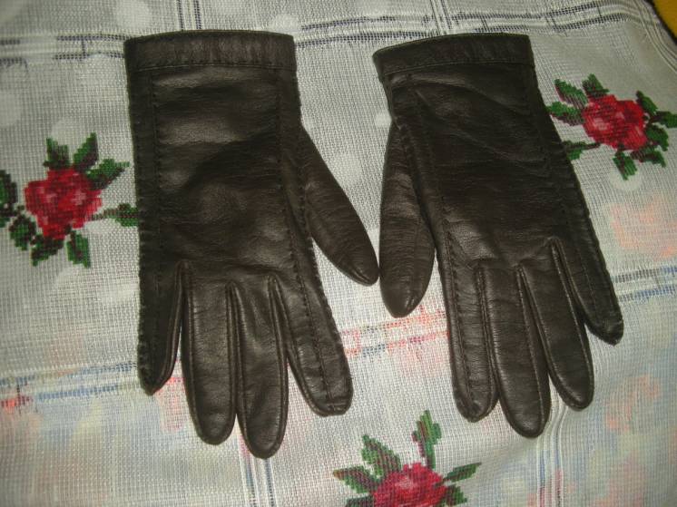 Супер перчатки коричневого цвета,р.м