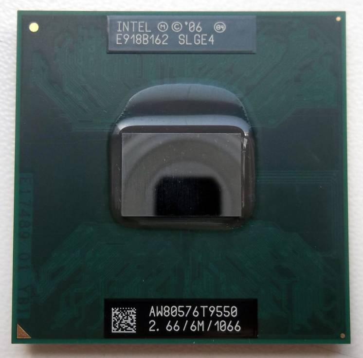 Ноутбучный процессор Intel Core 2 Duo T9550 SLGE4 Socket P