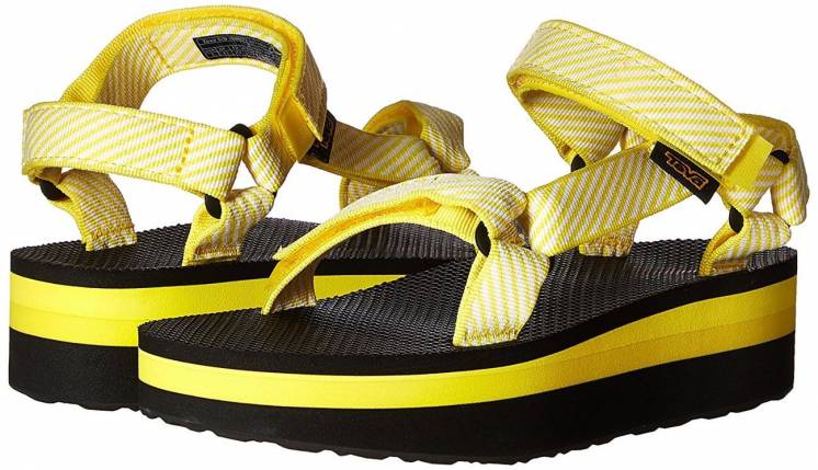 Teva оригинал желтые Босоножки сандалии спорт на липучках бренд из США