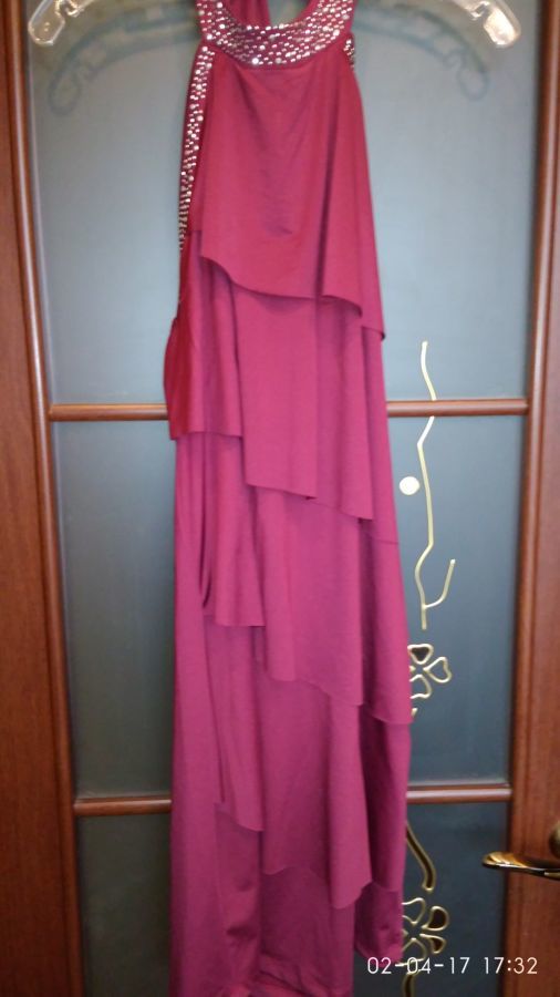 Платье нарядное бордо 44-46и48-50 Bonprix