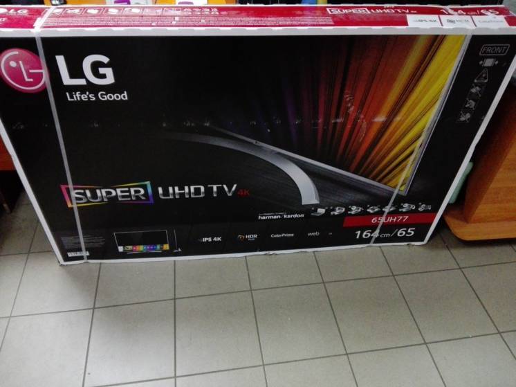 Новый 4К  Телевизор топовый  LG 65UH7707
