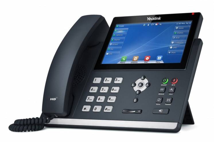 Yealink SIP-T48U, ip телефон, 16 sip-аккаунтов, цветной сенсорный экра