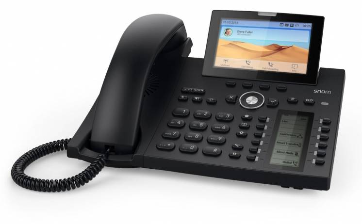 Snom D385, sip телефон 12 SIP аккаунтов с 4,3-дюймовым цветным дисплее