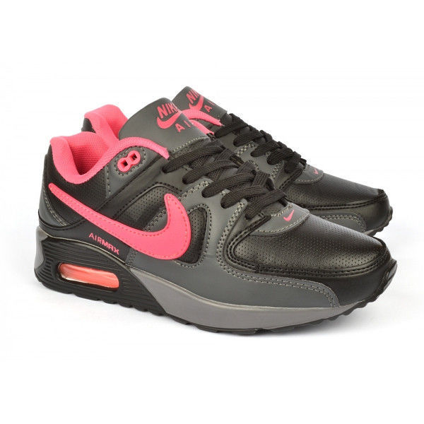 Кроссовки женские Nike Air Max 90 Pink&Black черные с розовым