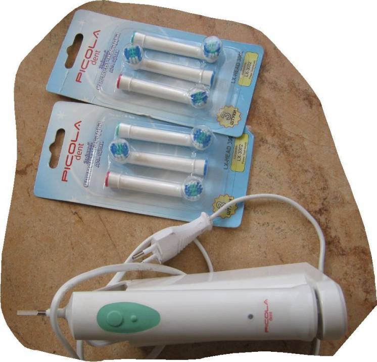 Электрическая аккумуляторная зубная щётка Picola