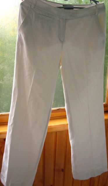 Белые штаны брюки Mango р. 10, рост до 185