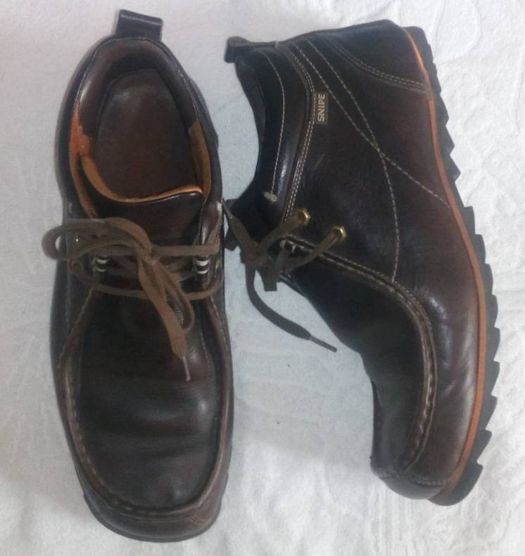 Коричневые кожаные мужские ботинки Clarks-42-43 размер, 29,5 см