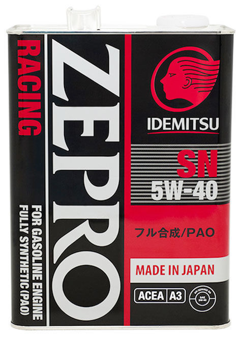 Масло моторное Idemitsu Zepro RACING SN 5W-40