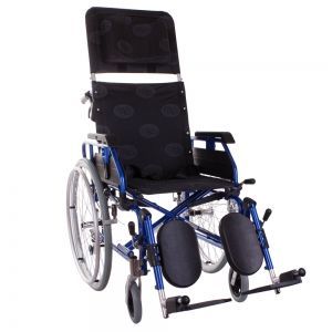 Многофункциональная инвалидная коляска «RECLINER MODERN» синяя