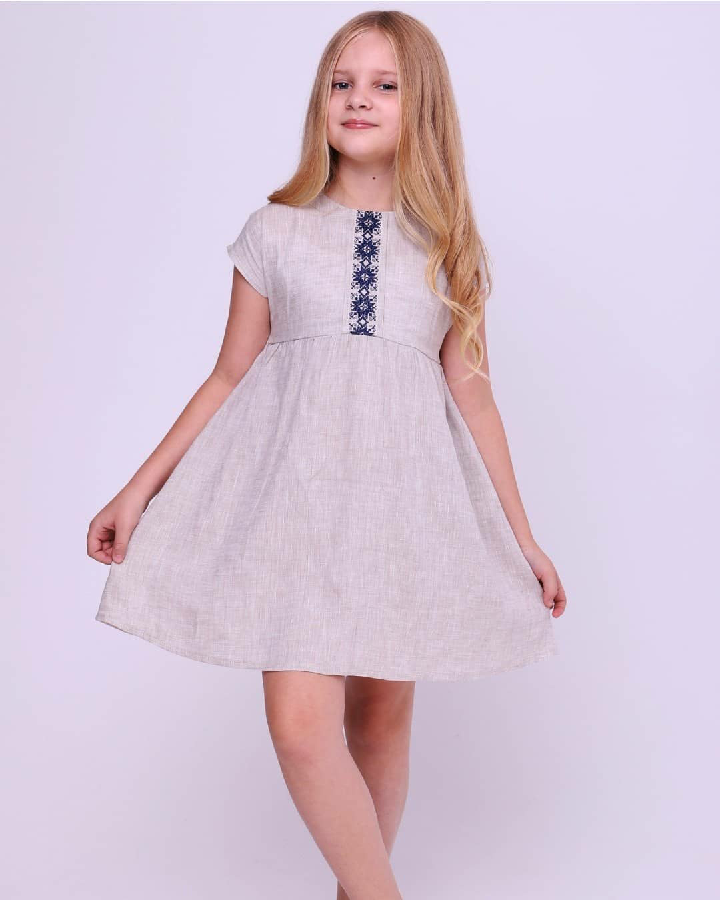 Дитяча сукня з натурального льону 92,98,104,110,116,122,128