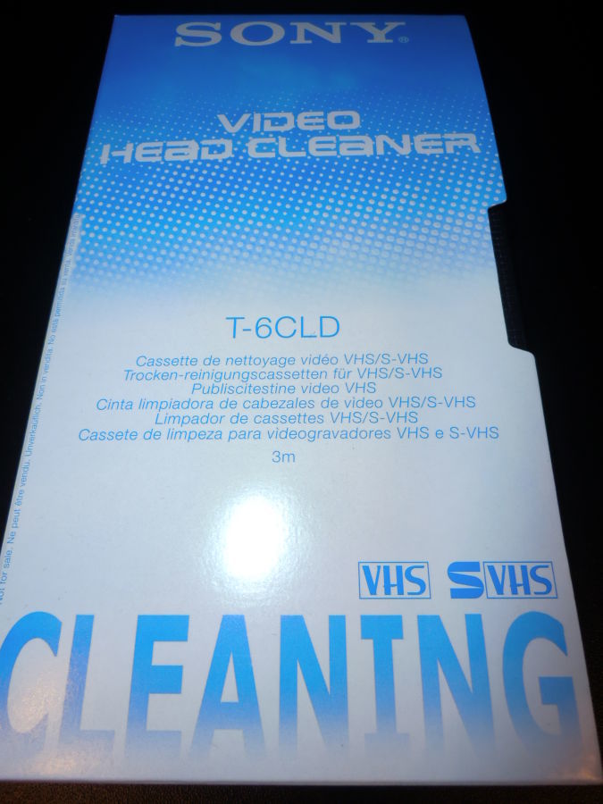 Чистящие видеокассеты для видеомагнитофонов SVHS, VHS Sony T-6CLD