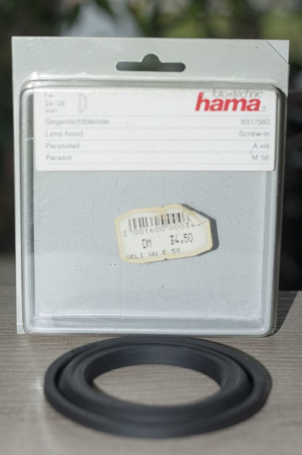 Бленда резиновая широкоугольная, «HAMA», 58mm.