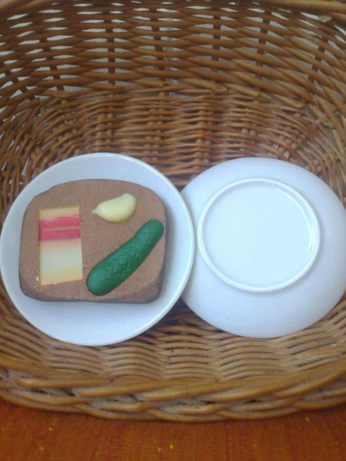 Керамическая мини-тарелочка декор