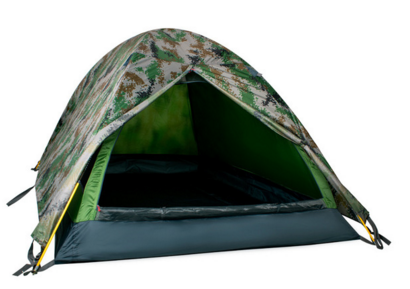 Палатка 2-х местная камуфляжная с аллюминевыми дугами (новая)