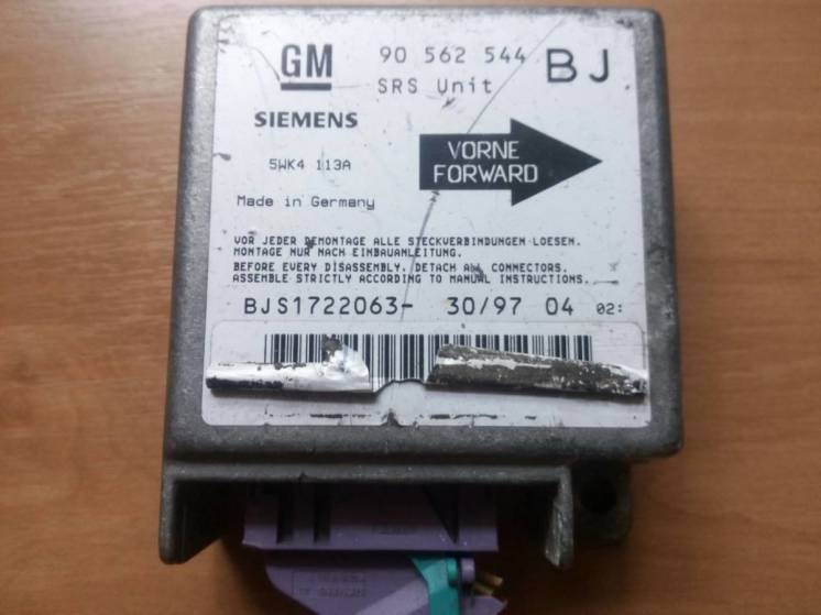 90562544 BJ Siemens 5WK4113A блок SRS Opel Astra F Astra Classic