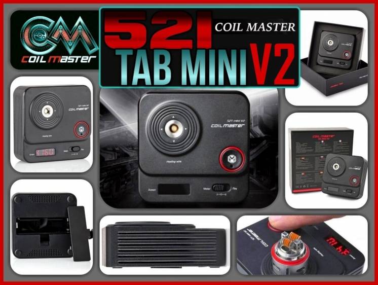 Coil Master 521 tab mini V2. Мини-станция для обслуживания атомайзеров