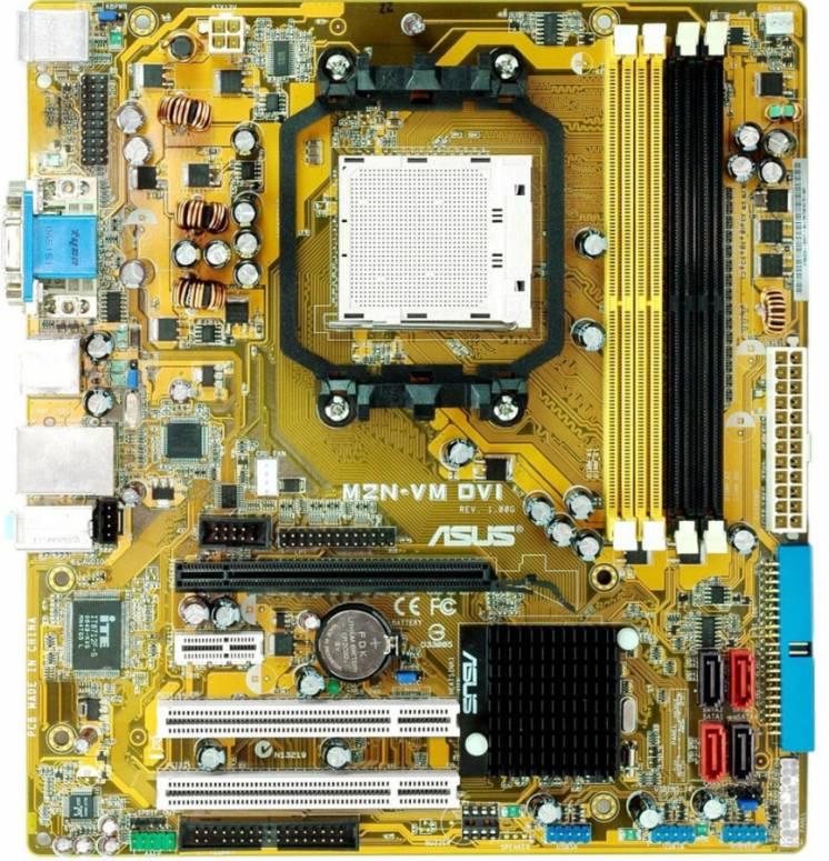 Плата под AMD ASUS M2N SAM2 ПОНИМАЕТ ЛЮБЫЕ 2 ЯДРА Процы Athlon 64 X2