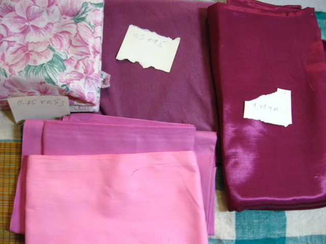 Ткань стрейч малиновый розовый тёмный цвет, 0.3 м
