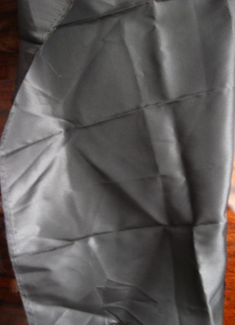 Ткань чёрная подкладочная, полиэстер, 100 на 50 см