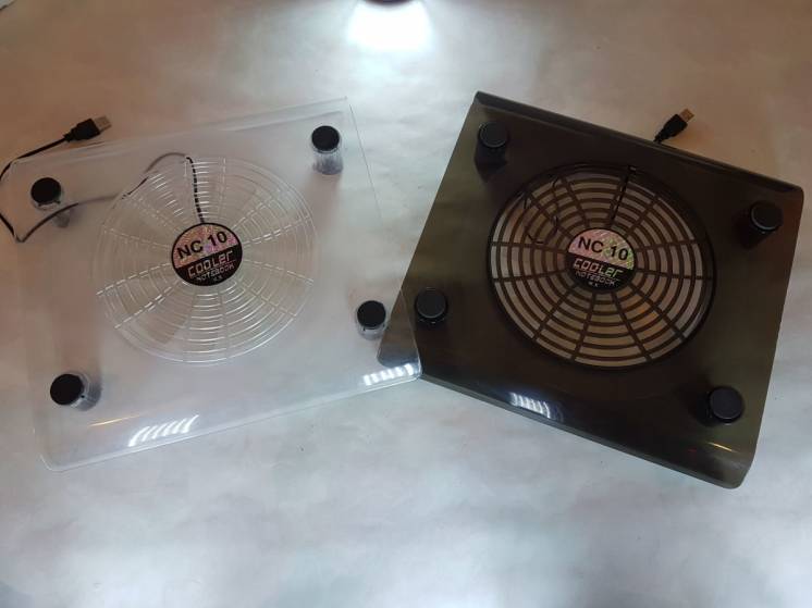 Прозрачная охлаждающая подставка под ноутбук Fan Laptop Cooler RX-830,