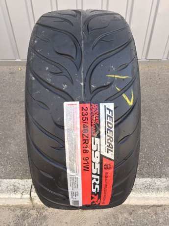 235/40 R18 91W Federal 595RS-RR класс Extreme Perfomance Tire Полуслик