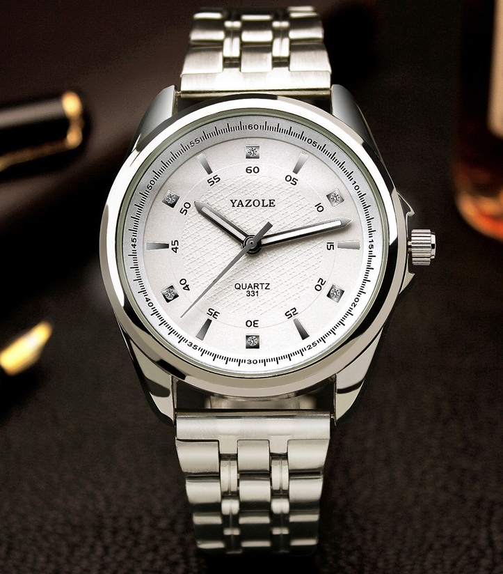 YAZOLE 331 классические кварцевые мужские наручные часы