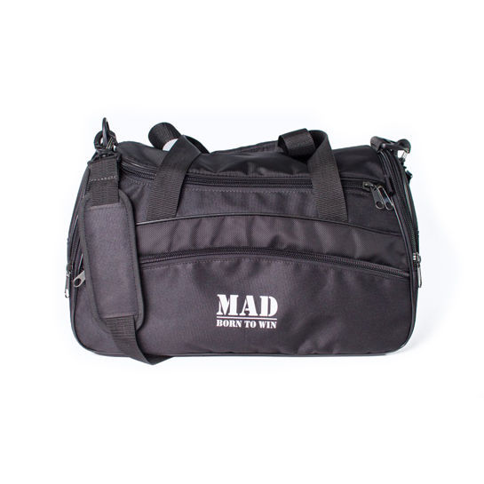 Удобная и функциональная спортивная сумка каркасной формы TWIST черная