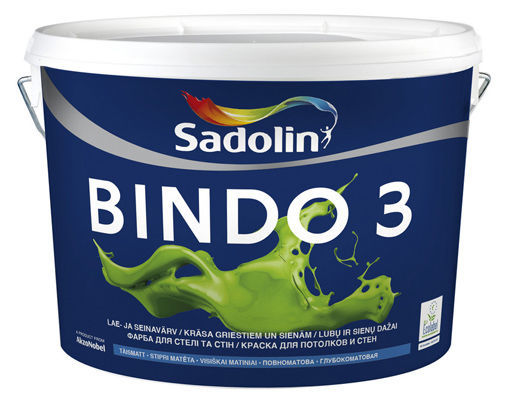 Краска для стен и потолков Садолин Биндо 3 Sadolin Bindo 3/ 10л