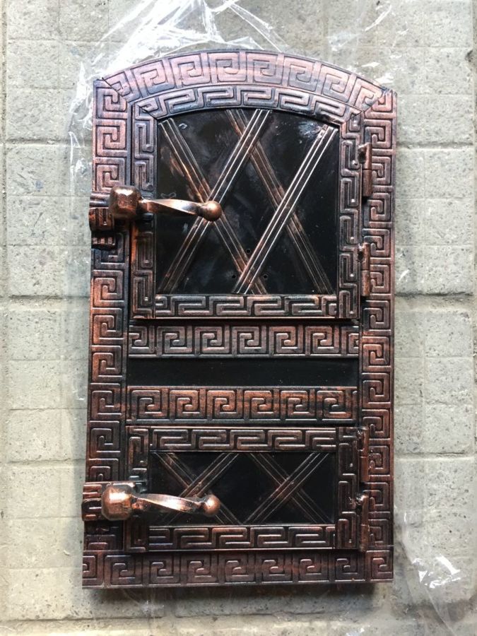 Дверца печная арочная металлическая 400x200 дута