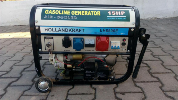 Бензиновий генератор  HOLLAND KRAFT EH 8500 Е, 2.5 кВт.