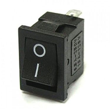 Мини кнопочный выключатель 18,8  12,9 мм, чёрный
