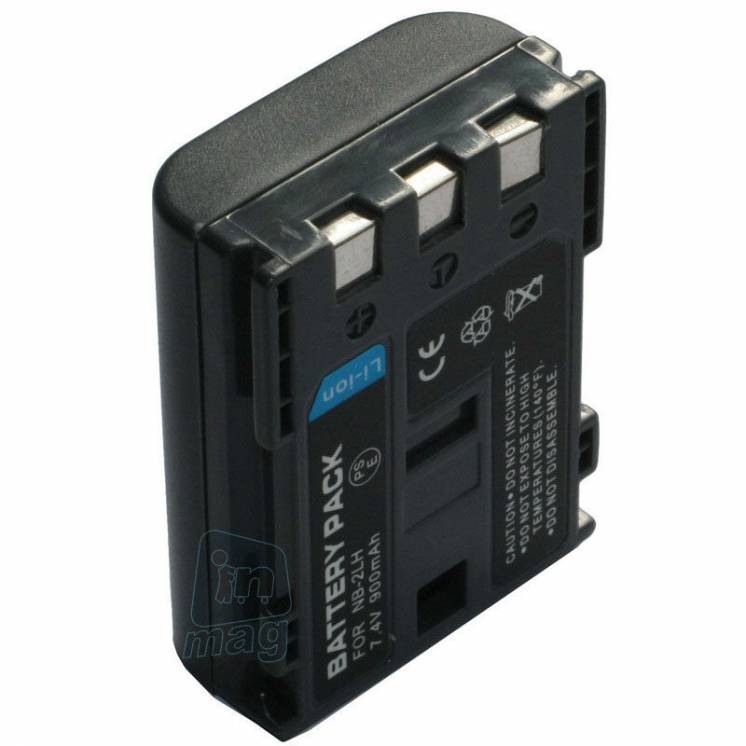 Аккумулятор для видеокамеры Сanon NB-2L / NB-2LH, 900-1900 mAh.