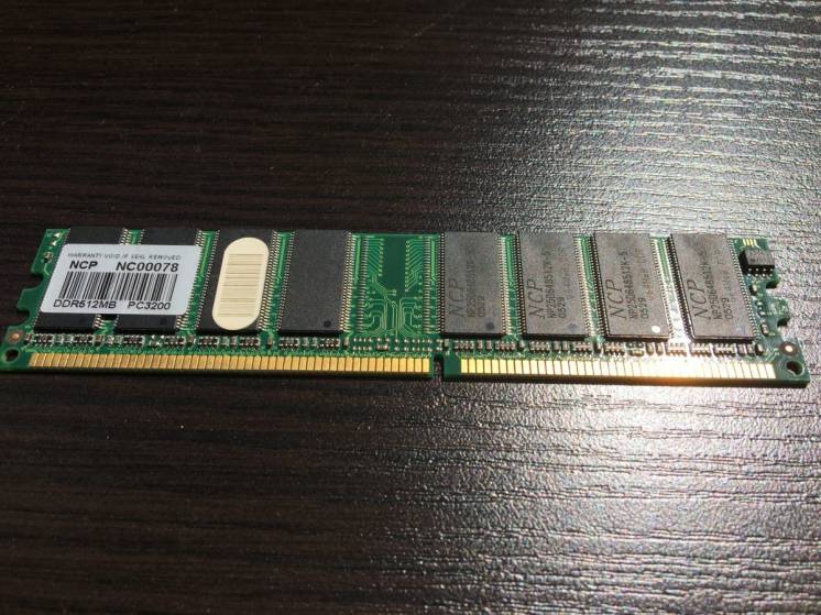 Оперативная память NCP, NC00078, DDR 512MB PC3200