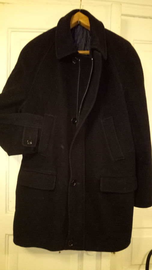 Итальянская кашемировая куртка темно синего цвета
