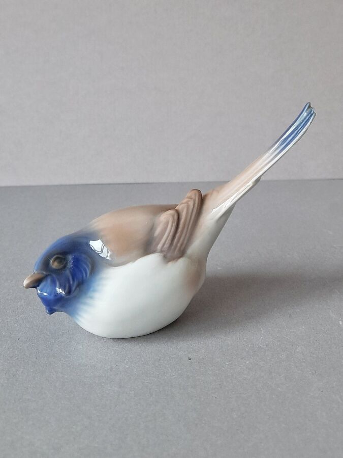Фарфоровая статуэтка птица синица Оптимист Bing and Grondahl Дания