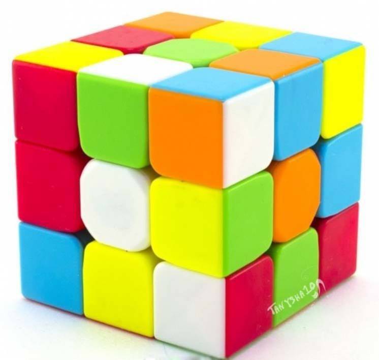 Головоломка кубик Рубика 3х3 - набор 2шт - яркий и качественный