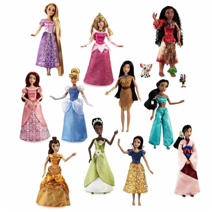 Большой набор Диснеевских принцесс 11 кукол