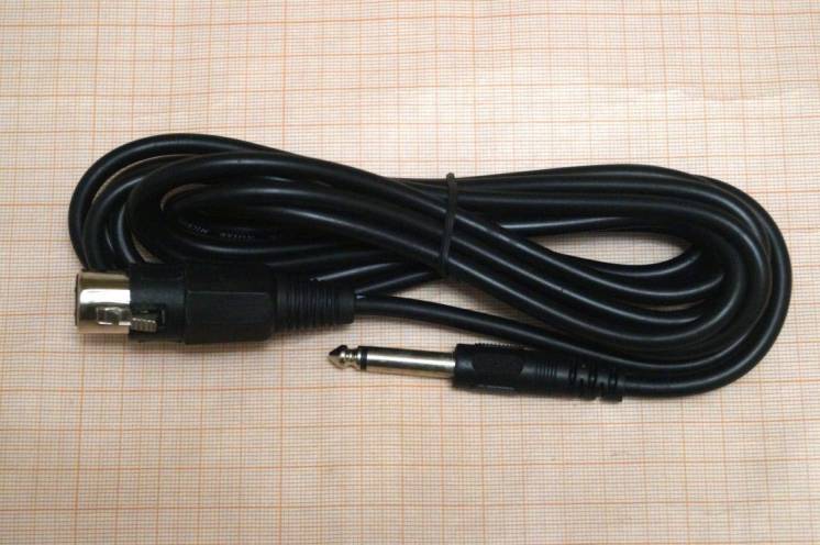 Микрофонный кабель для проводного микрофона, длина 3 метра