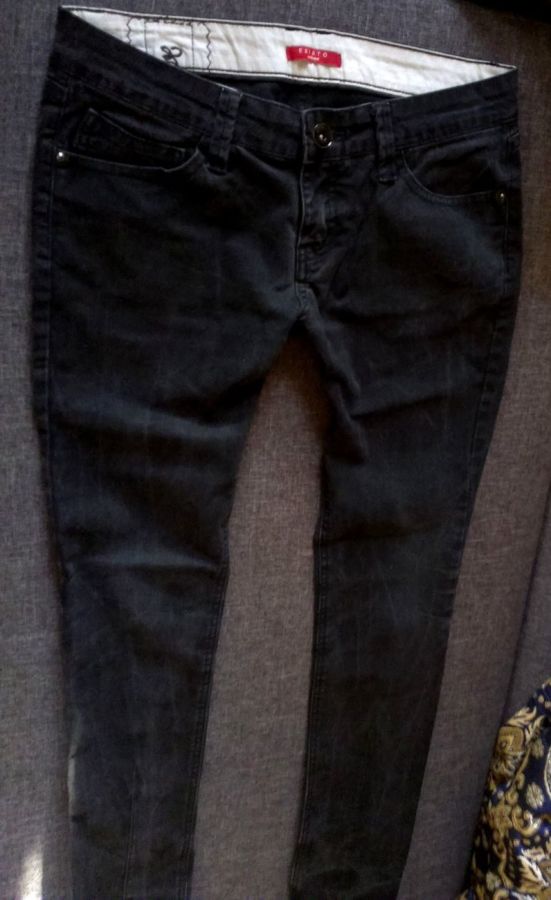 джинсы черные(серые) 46-48 размер, сток