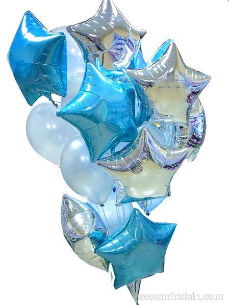 Фотозона из воздушных шариков на Новый год, фольгированные шары-цифры