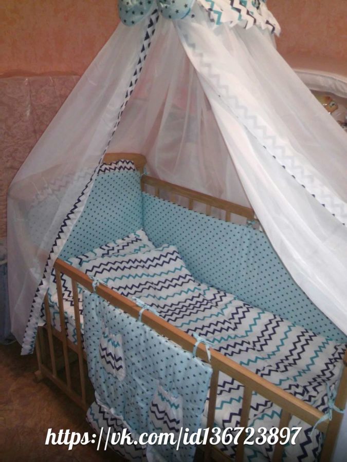 Комплект постельного белья в детскую кроватку Picci Польша, новый