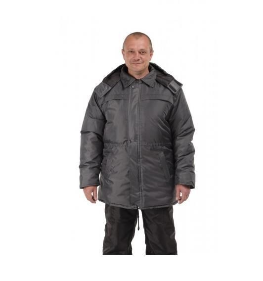 Курточка утепленная серого цвета, зимняя спецодежда