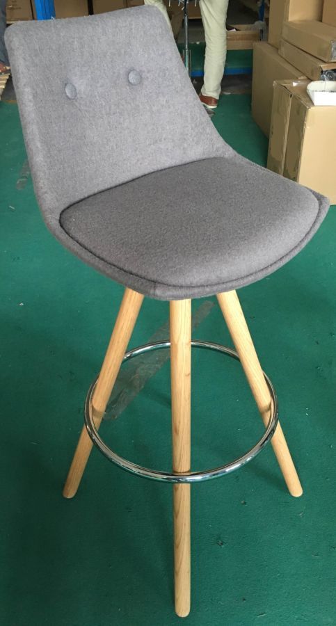 Барный стул Prato Wool (Прато Шерсть), H-75см.