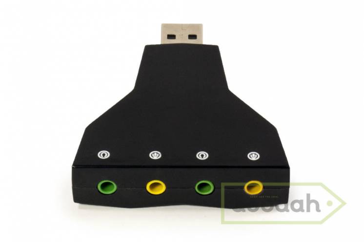 Внешняя звуковая карта USB Dual Sound 7.1