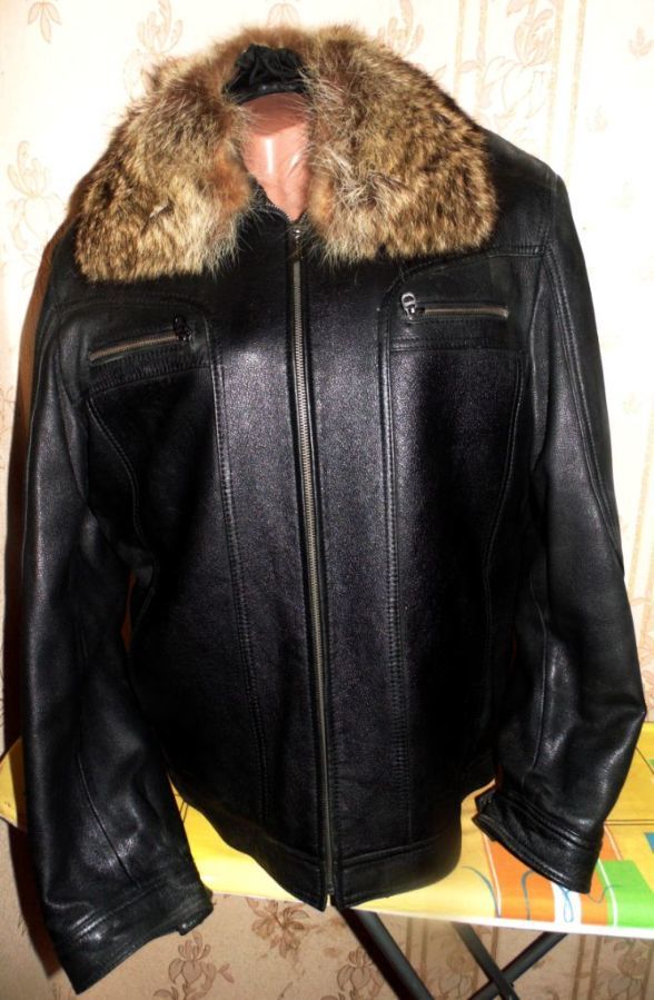 Курточка,куртка,очень теплая,48-52р.Кожа+мех оленя