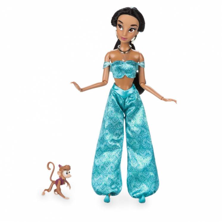Классическая кукла Дисней Жасмин с Абу, оригинал Disney