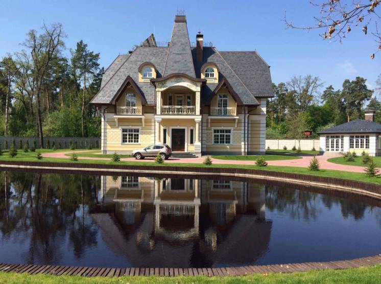 Продам дом Ворзель 1000 кв.м 63 сотки с озером без комиссии