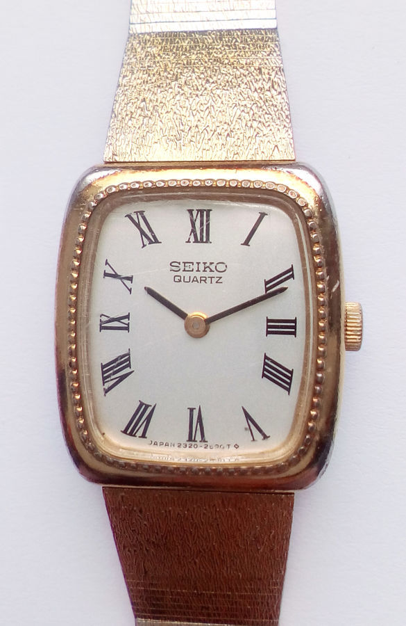 Seiko часы оригинал 2320-6349 в золотом тоне 8 Jewels