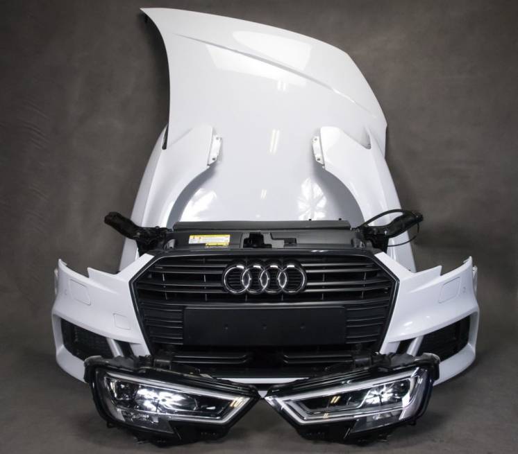 Морда в Сборе капот бампер фары радиатор  Audi A3 8V Lift S-Line