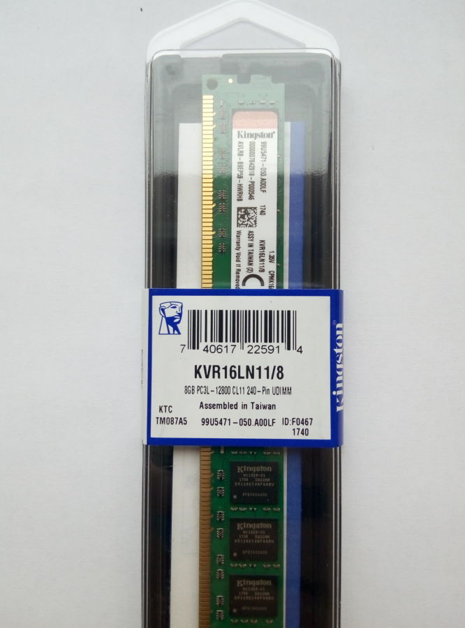 DDR3 8GB 1600 MHz Kingston (KVR16LN11/8)Модуль памяти для компьютера
